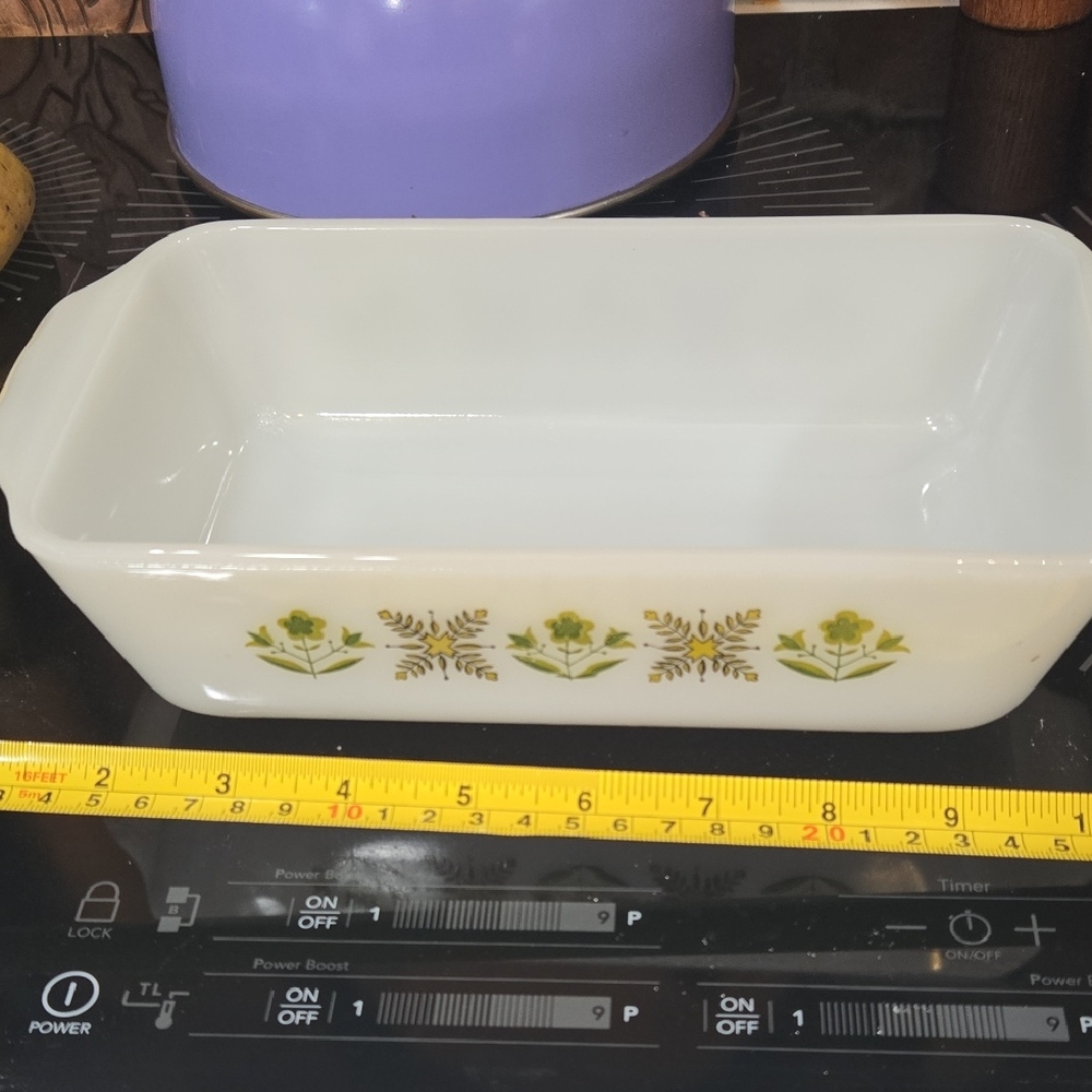 Vintage Floral Baking Dish